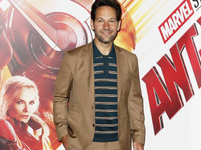 Paul Rudd wearing Brooklyn Tailors suit at the premiere of Ant Man & The Wasp