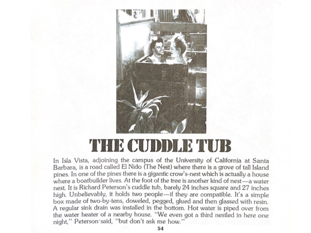 The Cuddle Tub by Richard Petersen '72 (CCS Physics).